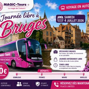 Journée à Bruges le 4 Juillet 2026