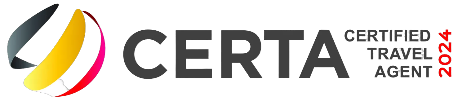 Badge de certification CERTA Certified Travel Agent 2024